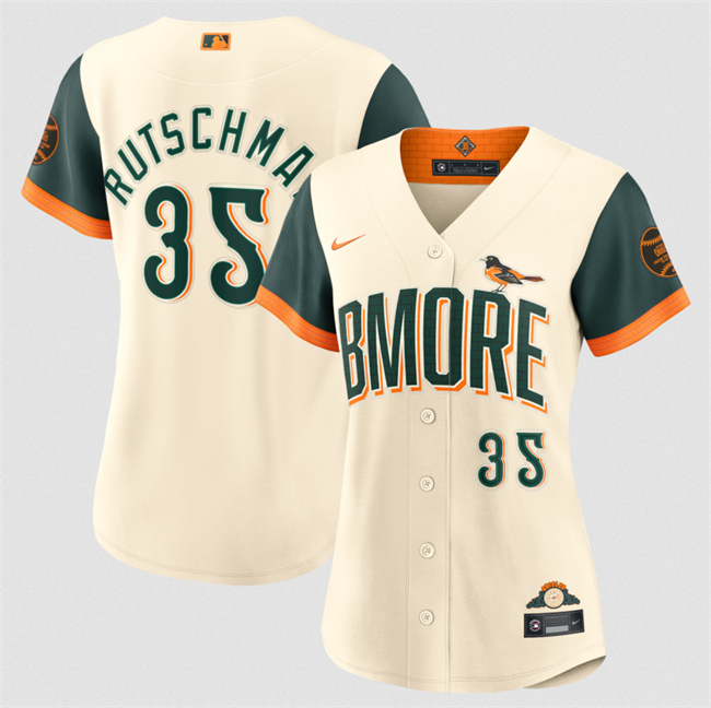 Women's Natural Baltimore Orioles #35 Adley Rutschman 2026 City Connect Stadium Stitched Baseball Jersey(Run Small)